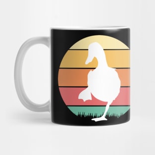 Retro Vintage Sunset Duck Mug